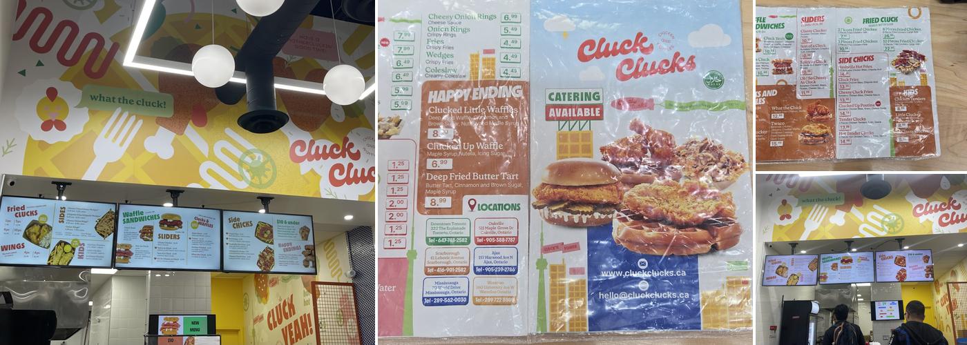 Cluck Clucks - Scarborough Menu