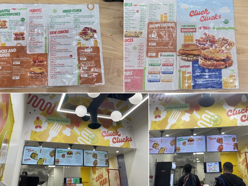 Cluck Clucks - Scarborough Menu