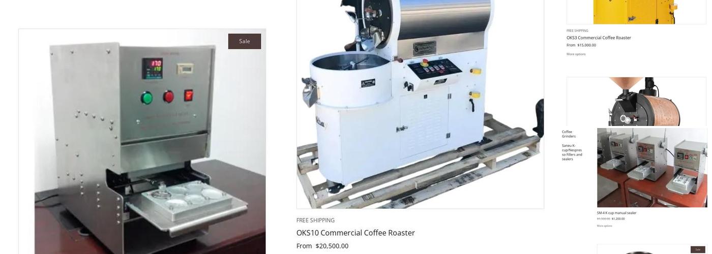 Start Roasting Coffee Menu