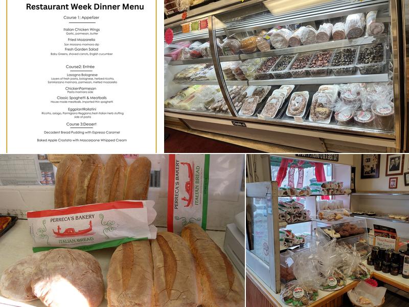 Perreca's Bakery Menu