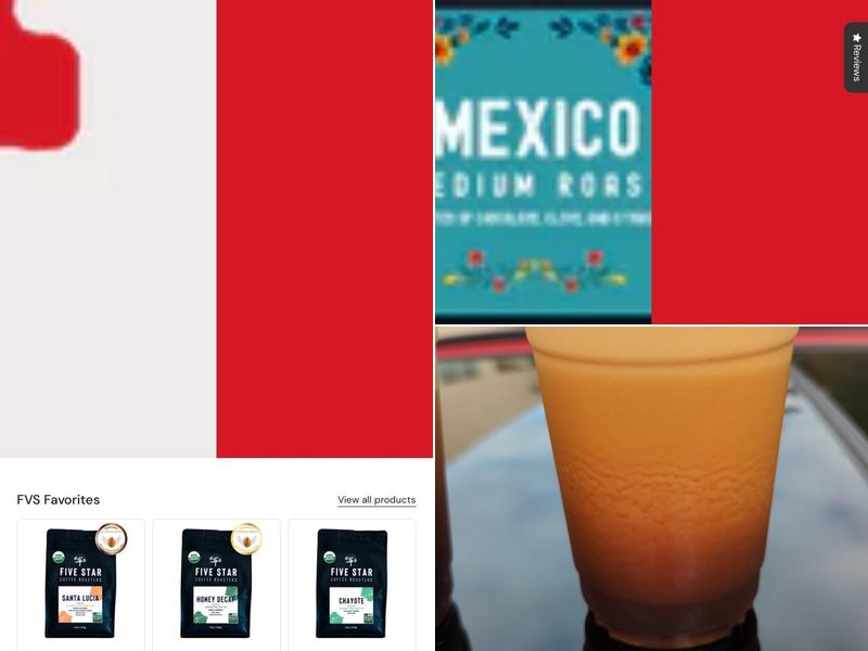 Five Star Coffee Roasters Menu
