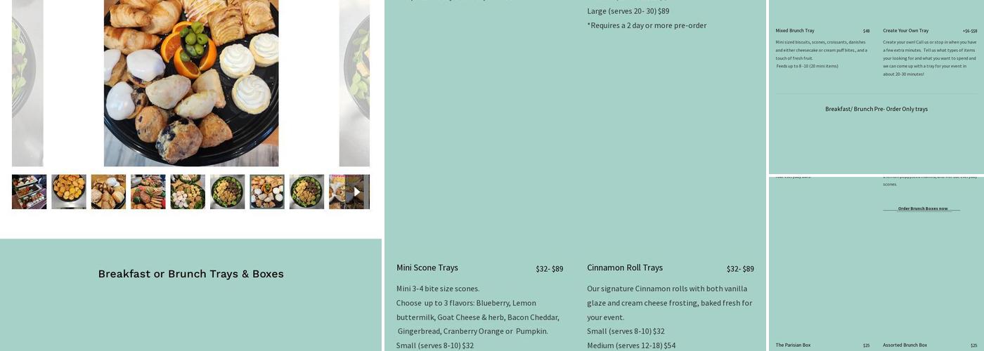 Nana's Lil Sweets Menu