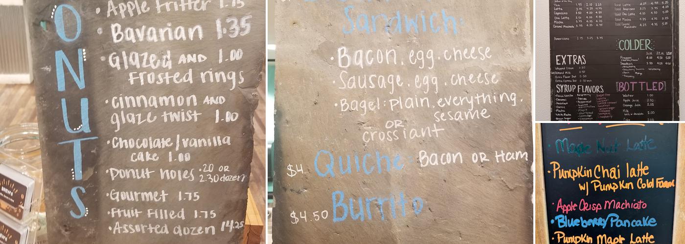 BREW'D Coffee & Donuts Menu