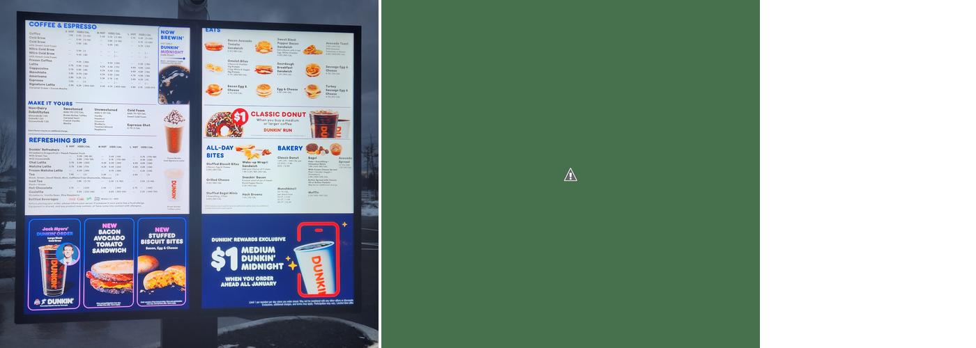 Dunkin' Menu