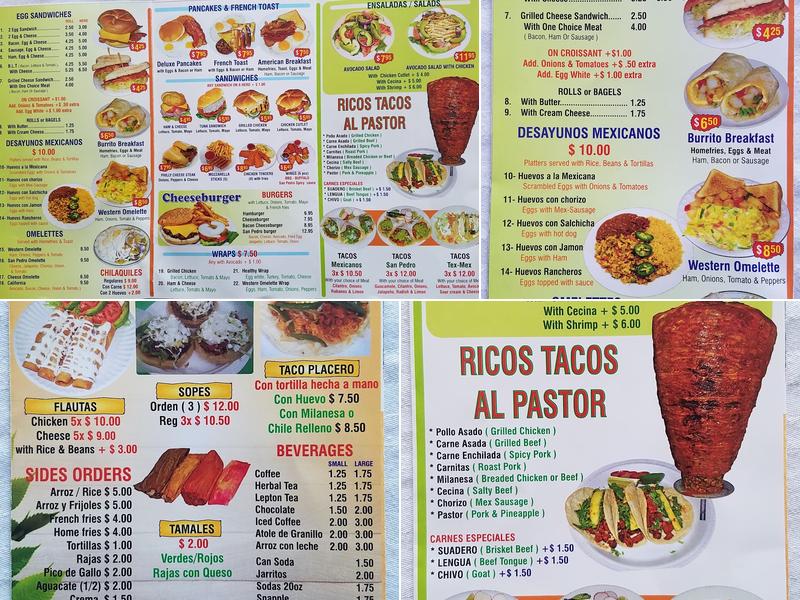 San Pedro Deli Menu