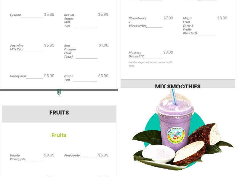 Best Smoothies Menu