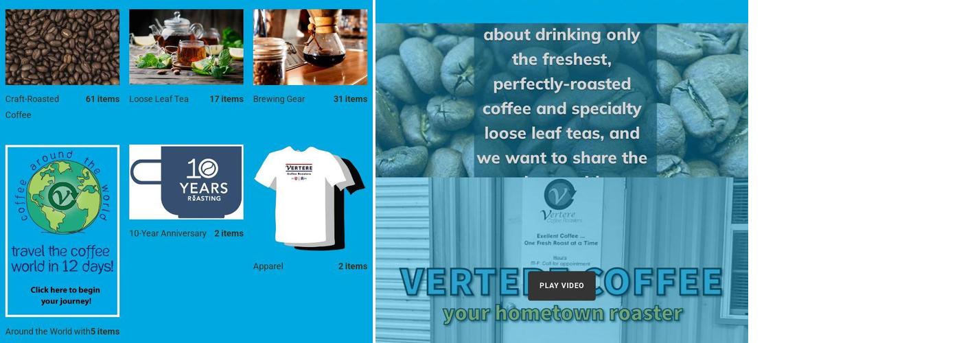 Vertere Coffee Roasters Menu
