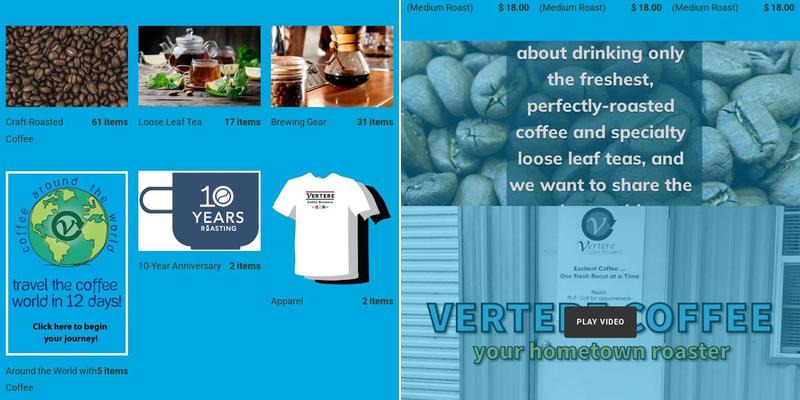 Vertere Coffee Roasters Menu