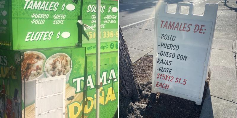 Tamales Doña Lupe Menu