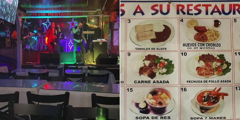 Texis Restaurant Menu