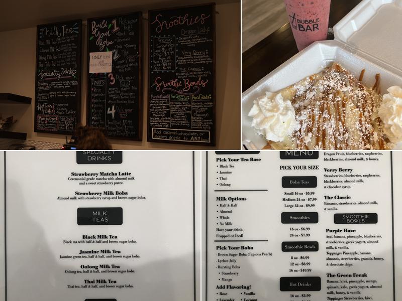 Bubble Bar Menu