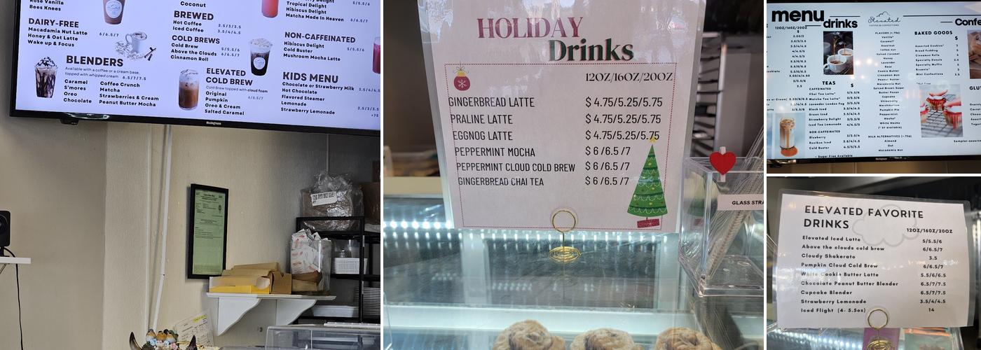 Elevated Coffee & Confections Menu