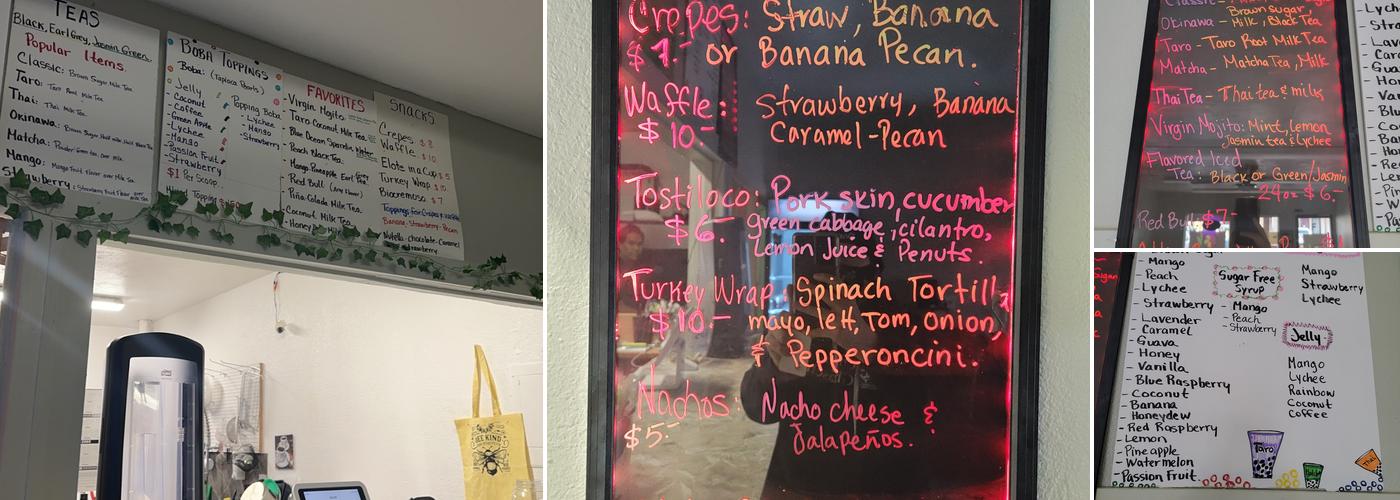 Harvest Fruit and Boba Menu