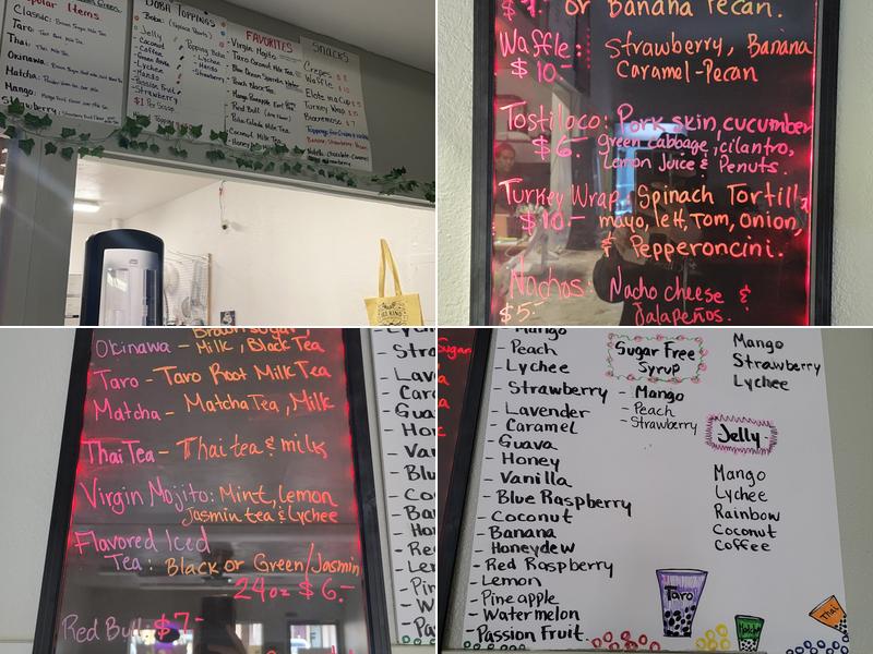 Harvest Fruit and Boba Menu