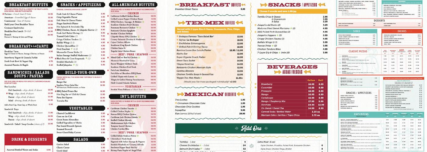 HTX Catering Menu