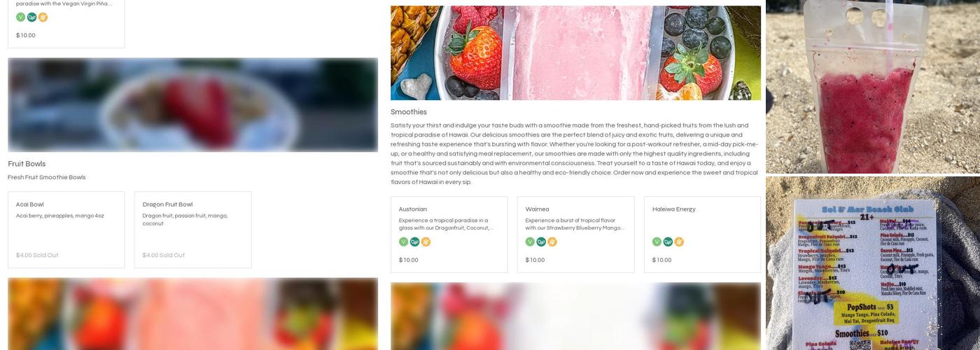 Sol & Mer Menu