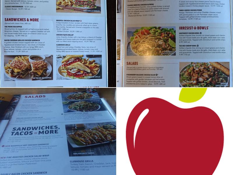 Applebee's Grill + Bar Menu