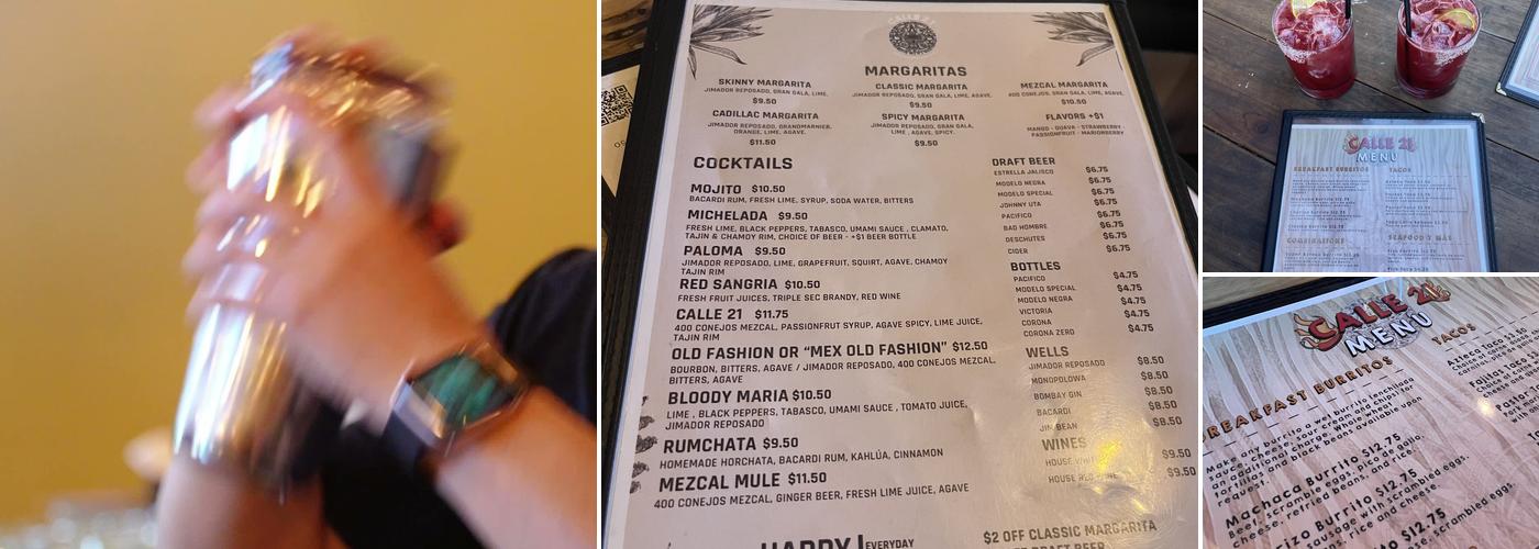 Calle 21 Menu
