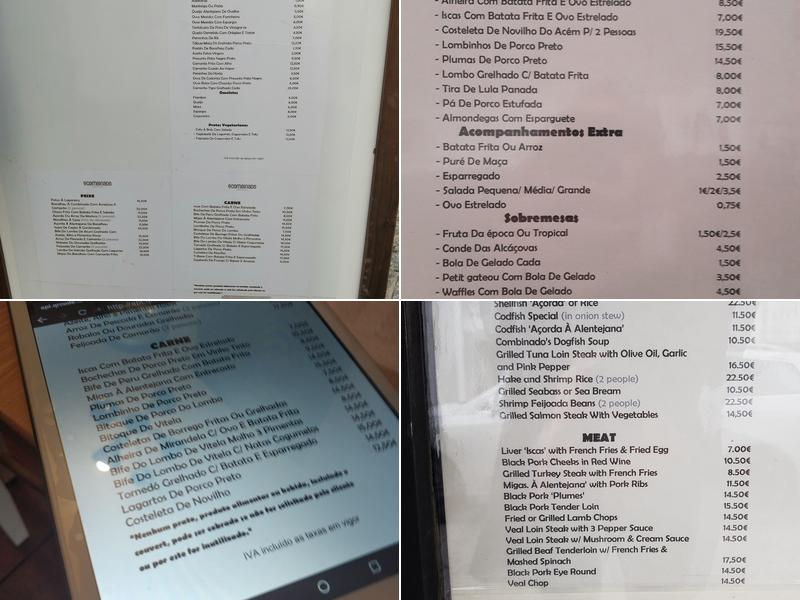 O Combinado Menu