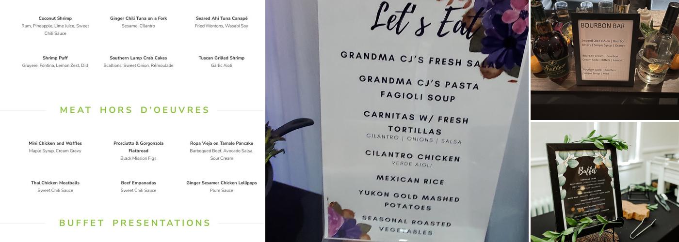 Arthur's Catering and Events Menu