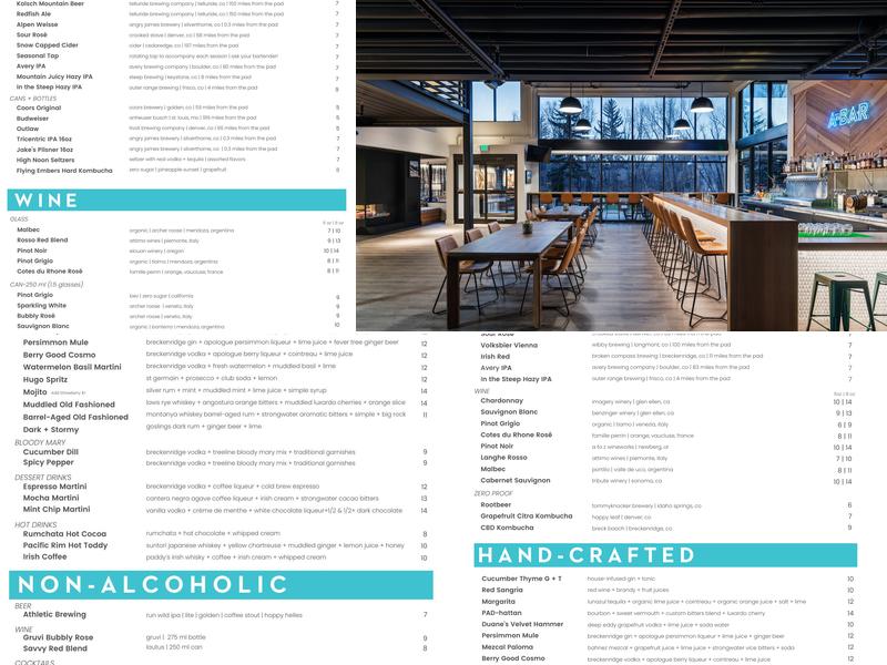 A-BAR Menu