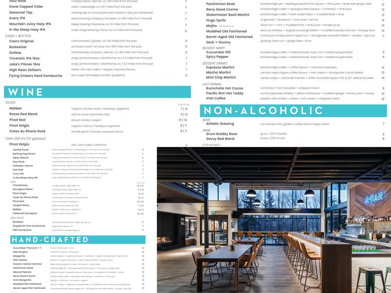 A-BAR Menu