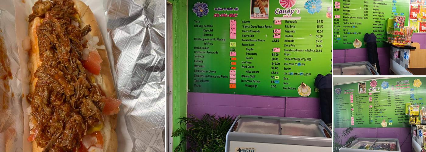 Candy's Snack Menu