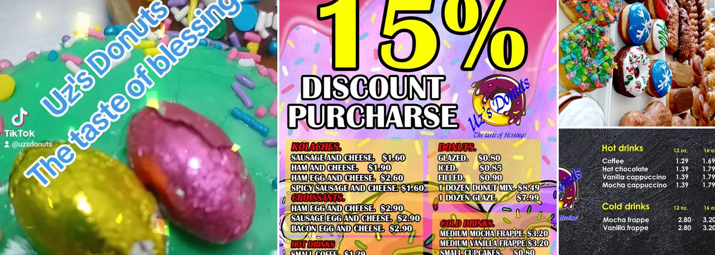 Uz's Donuts Menu