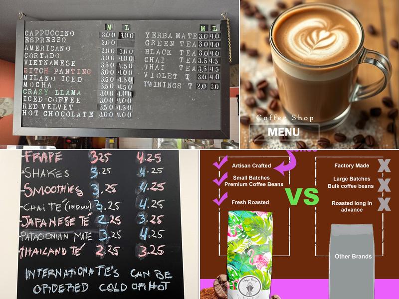 Grays Ferry Coffee Menu