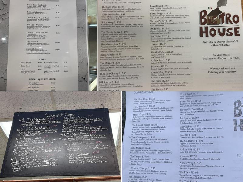 Bistro House Menu