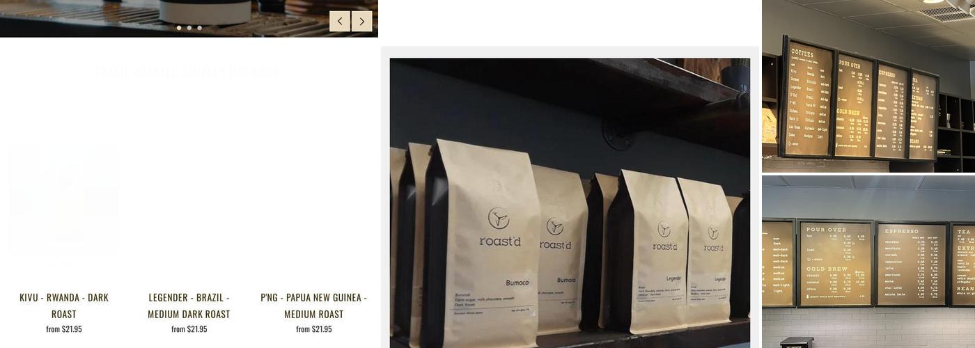 Roast'd Coffee - Nanuet Menu