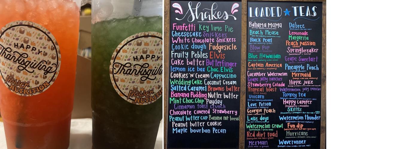 Power Nutrition Menu