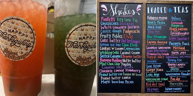 Power Nutrition Menu