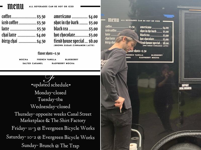 fiend coffeeworks Menu