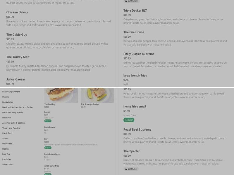 Wellwood Bagels and Bialys Menu