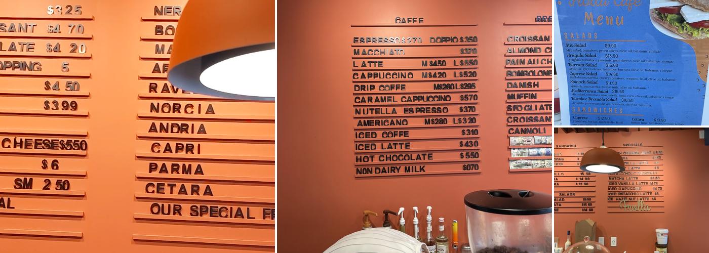 Orange Moon Cafè Menu