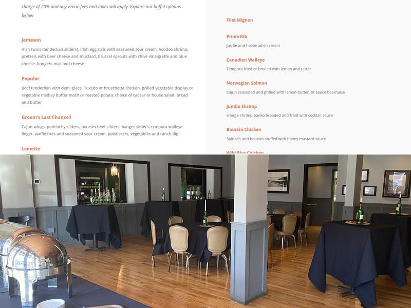 Brie Cater Menu