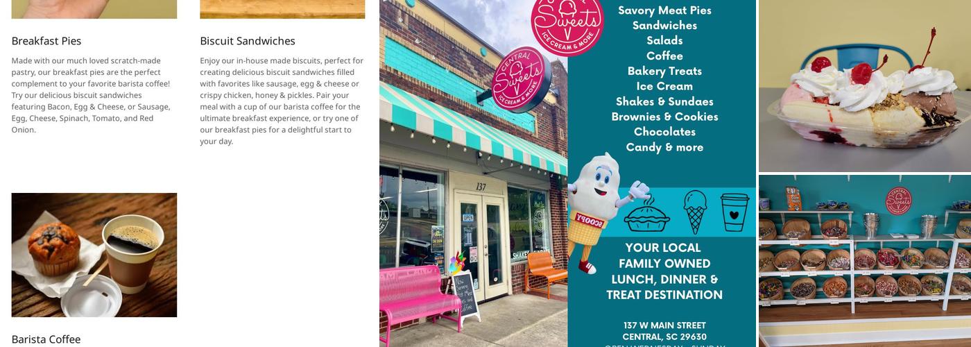 Central Sweets Menu