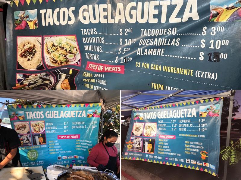 Tacos Guelaguetza Menu