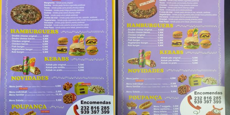 Keb Menu