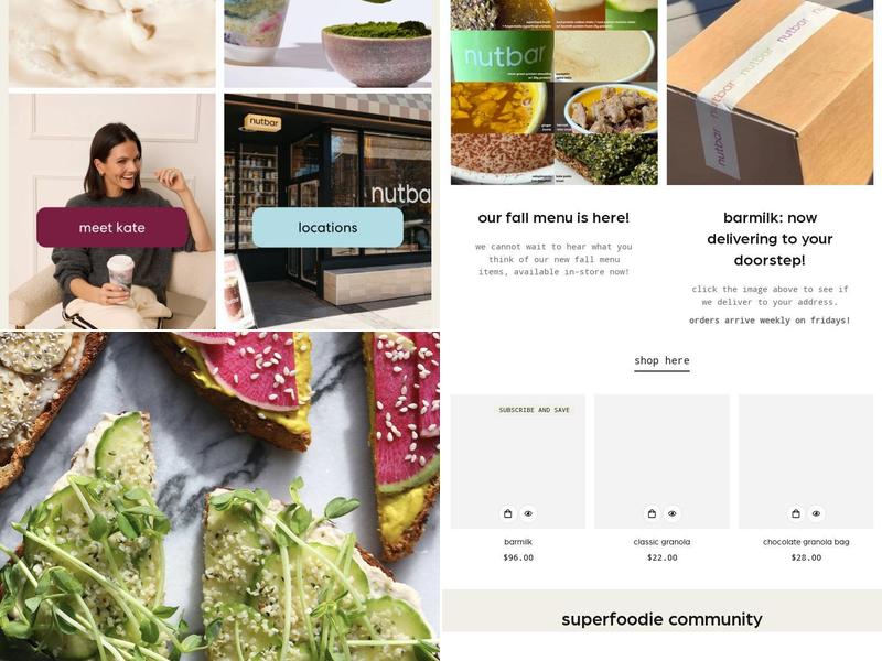 nutbar Menu