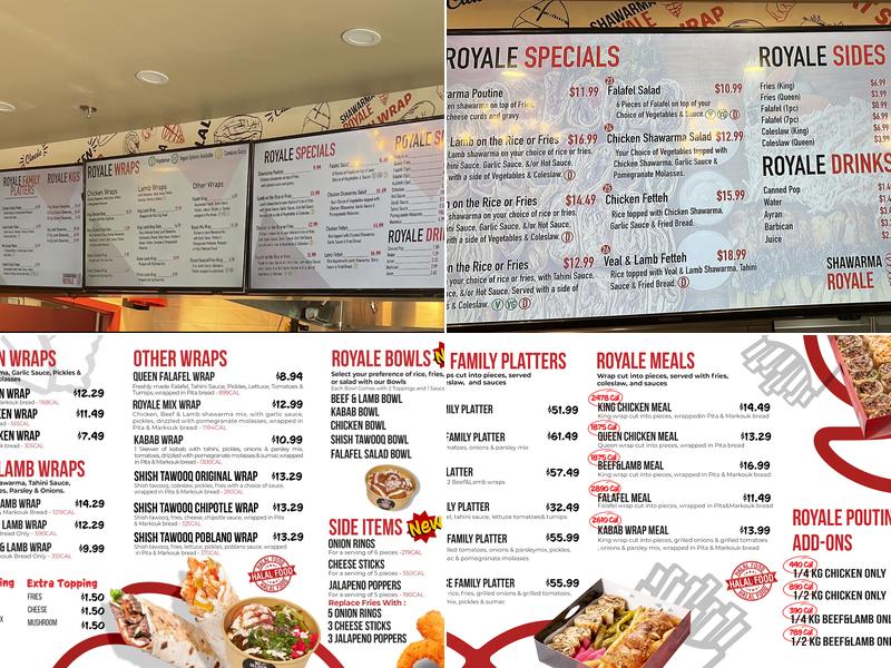 Shawarma Royale Menu