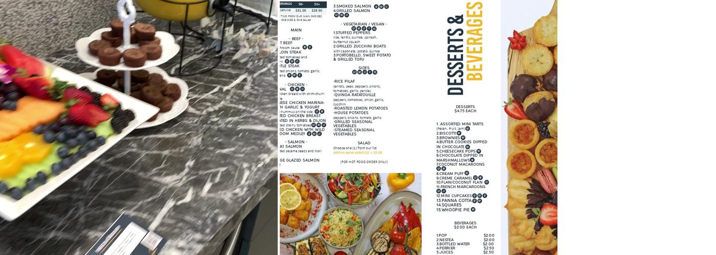 MEZA GROUP CATERING & EVENTS Menu