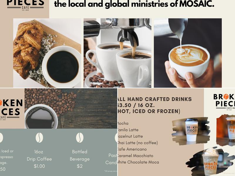 Broken Pieces Cafe Menu
