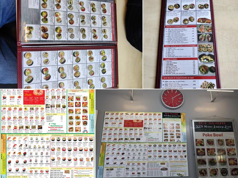 Ici Sushi Menu