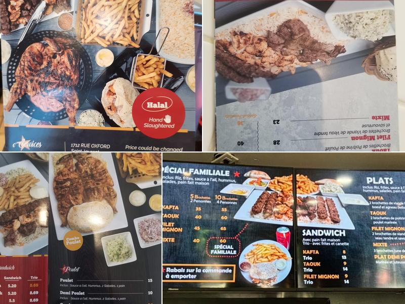 Grillade Damlaj Menu