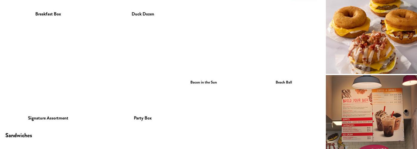 Duck Donuts Menu