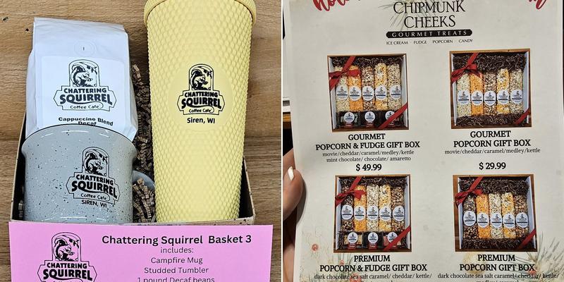 Chipmunk Cheeks Gourmet Treats Menu