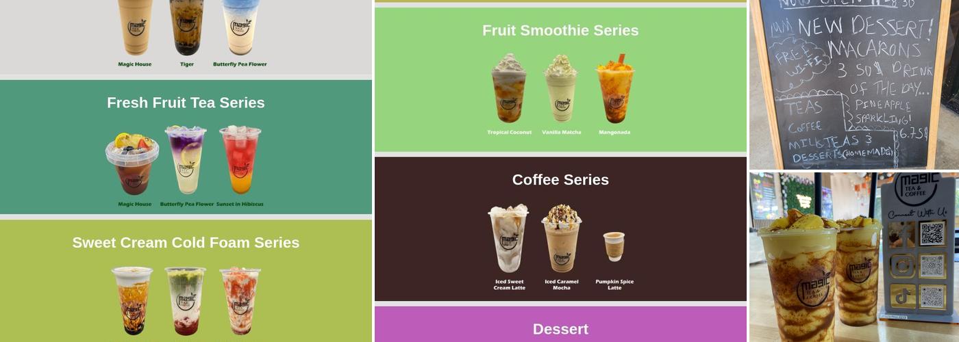 Magic Tea & Coffee Menu