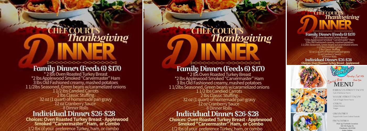 Chef Court’s Menu